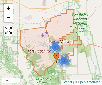 Area schools map